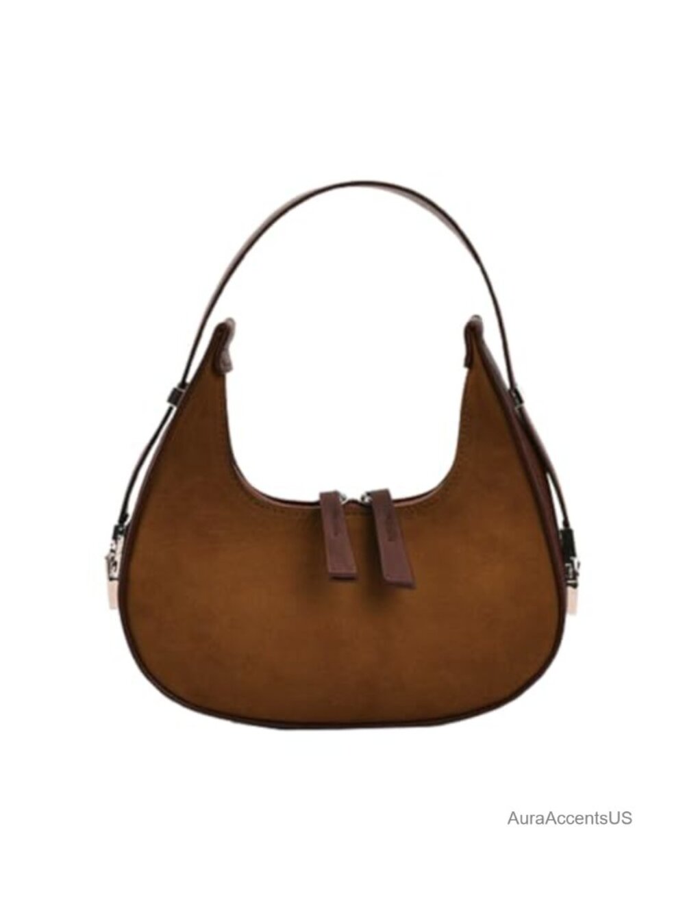 Women's Suede Crescent Hobo Bag Shoulder Purse Tote Handbag Y2K Retro